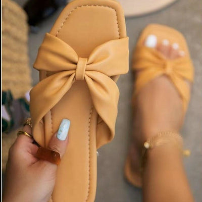 Pantuflas Femeninas con Moño y Suela Plana - Image 3