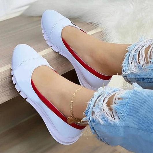 Zapatos Plataforma Casual con Cierre Lateral para Mujer