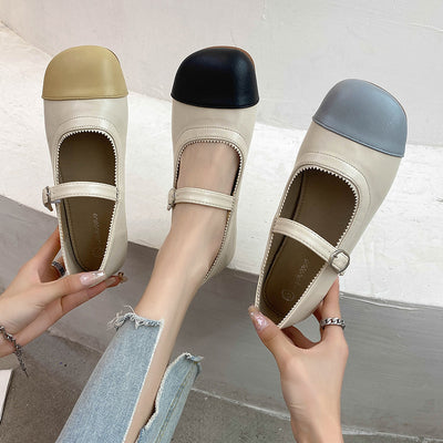 Zapatos Elegantes con Hebilla de Tacón Suave