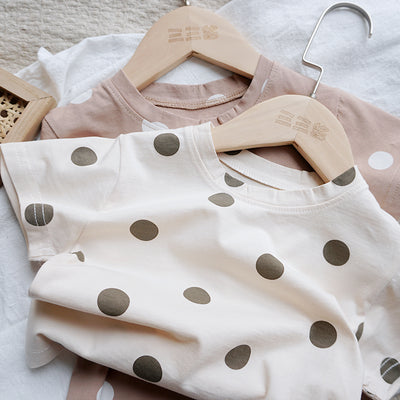 Playera de Algodón con Lunares para Niños y Niñas - Cómoda y Fresca para Verano - Image 3