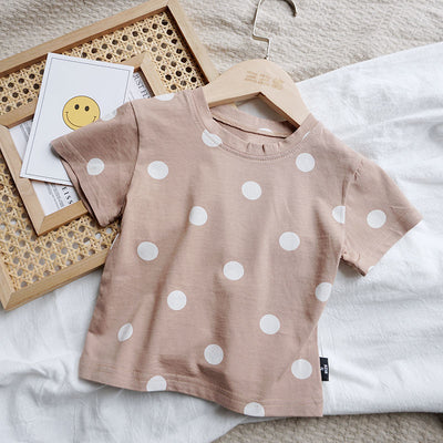 Playera de Algodón con Lunares para Niños y Niñas - Cómoda y Fresca para Verano - Image 6