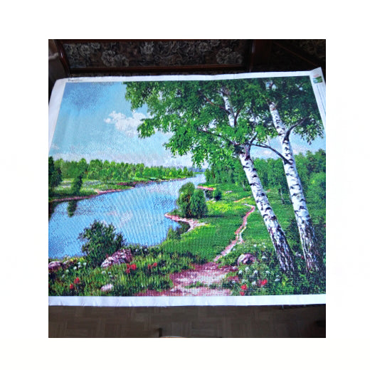 Cuadro de Mosaico Paisaje de Abedul - Pintura Diamante 5D - Image 3