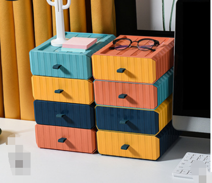 Organizador de Escritorio con Cajones - Caja de Almacenamiento Multicapa