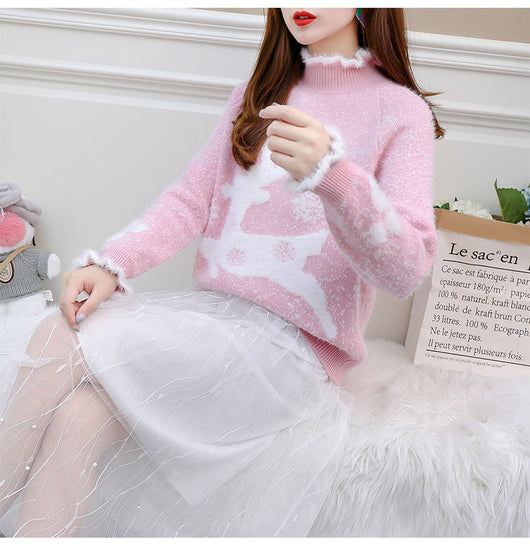 Suéter Cómodo para Mujer con Terciopelo Mink - Image 12