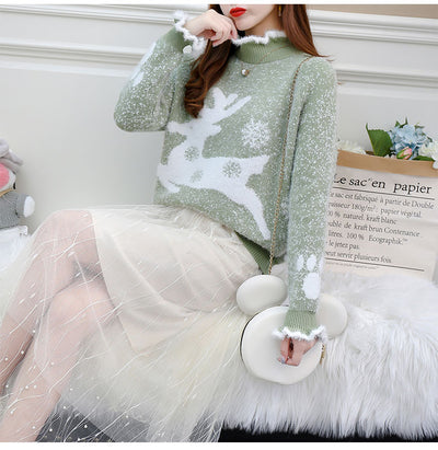 Suéter Cómodo para Mujer con Terciopelo Mink - Image 10
