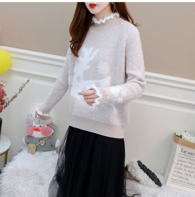 Suéter Cómodo para Mujer con Terciopelo Mink - Image 18