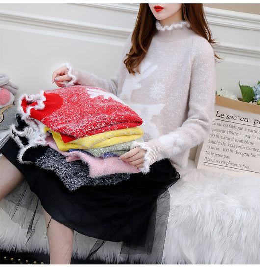 Suéter Cómodo para Mujer con Terciopelo Mink - Image 22