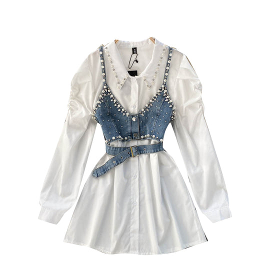 Blusa Elegante Estilo Hong Kong con Cuentas Decorativas y Chaleco Apilable - Image 12