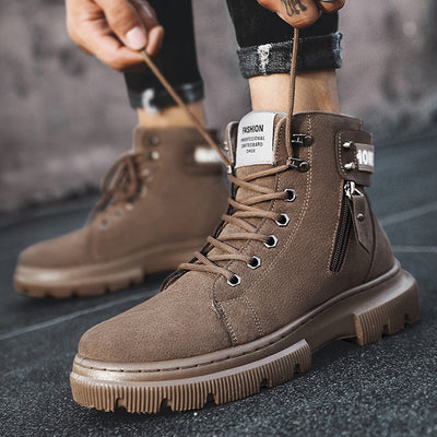 Botas Martin Altas Estilo Retro British - Calzado Robusto para Hombre - Image 3