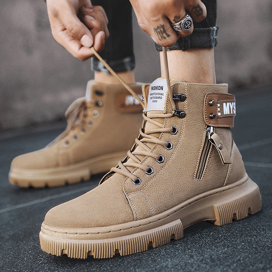Botas Martin Altas Estilo Retro British - Calzado Robusto para Hombre - Image 2