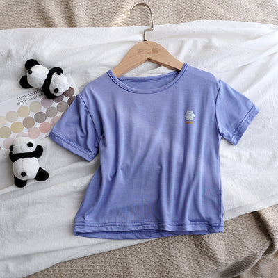 Playera Ice Silk Coreana para Niños y Niñas - Comodidad Fresca - Image 6
