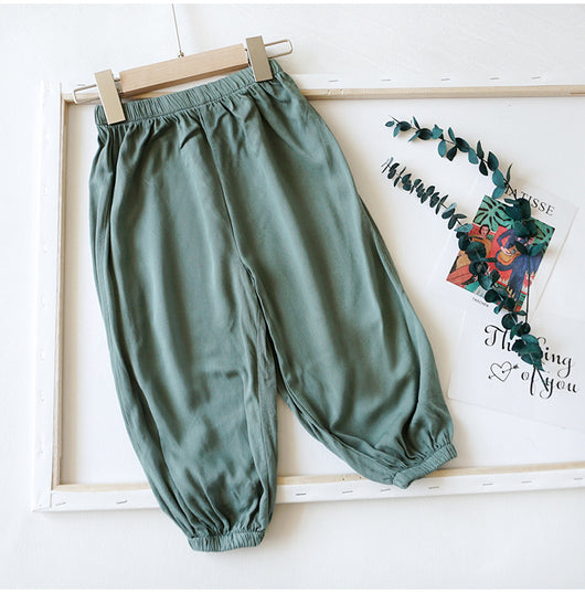 Pantalones Frescos Anti Mosquito para Bebé - Tela de Seda de Hielo y Algodón