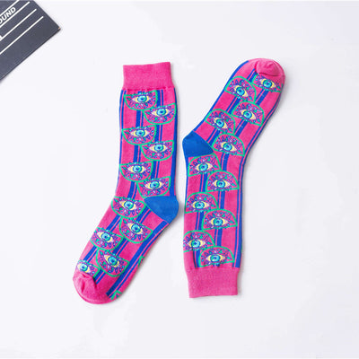 Calcetines Altos de Algodón 100% para Mujer - Estilo Urbano Hip Hop Otoño Invierno - Image 6