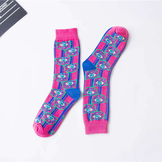 Calcetines Altos de Algodón 100% para Mujer - Estilo Urbano Hip Hop Otoño Invierno - Image 6