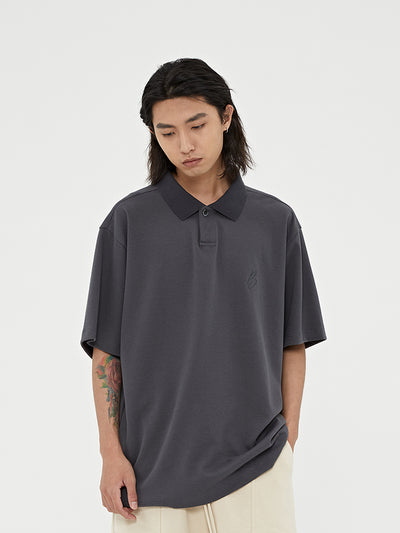 Playera Suelta con Solapa - Manga Corta Cómoda y Versátil - Image 7