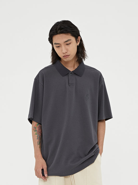 Playera Suelta con Solapa - Manga Corta Cómoda y Versátil - Image 4