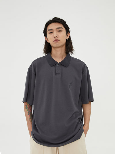 Playera Suelta con Solapa - Manga Corta Cómoda y Versátil - Image 5