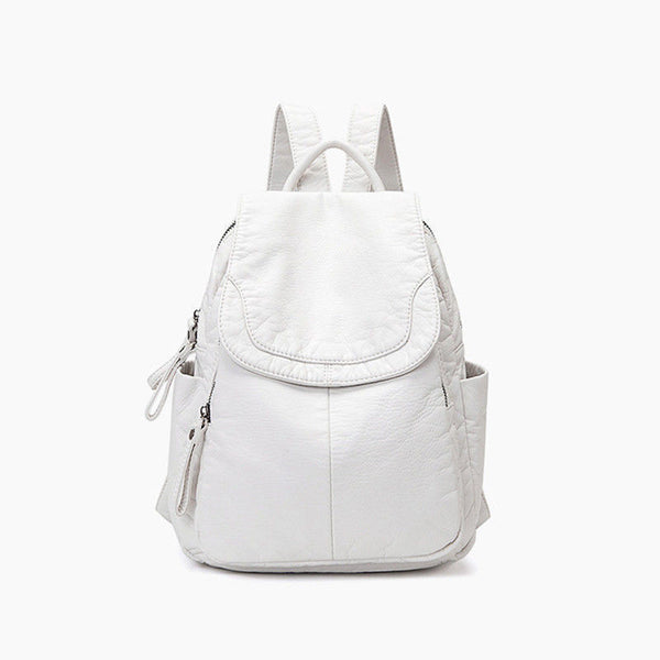 Mochila Pequeña de Cuero Suave para Mujer