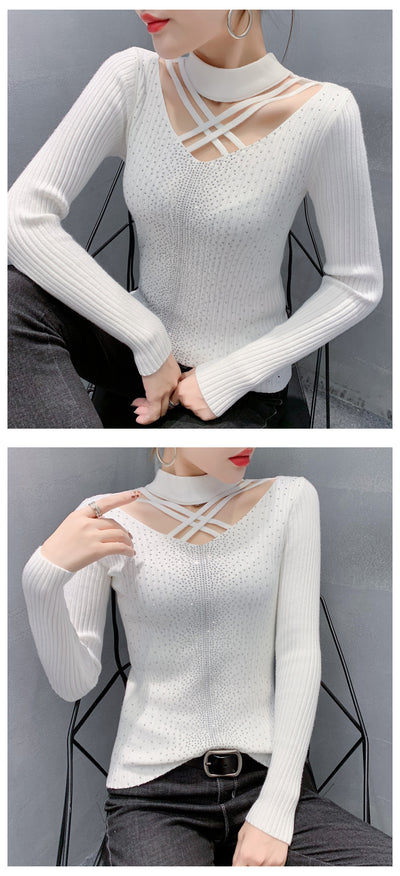 Blusa Tejida Cuello Alto Diseño Exclusivo - Image 12