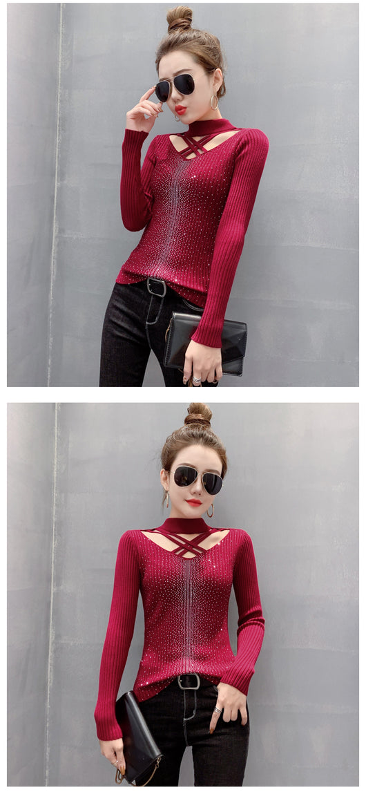 Blusa Tejida Cuello Alto Diseño Exclusivo - Image 8