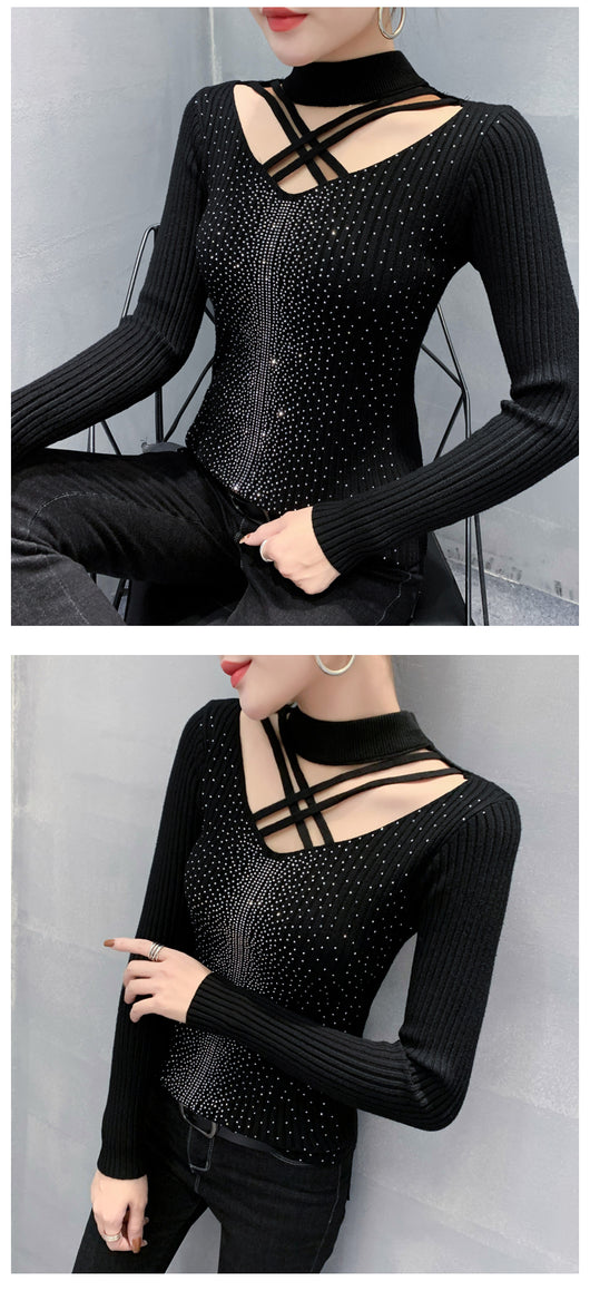 Blusa Tejida Cuello Alto Diseño Exclusivo - Image 13