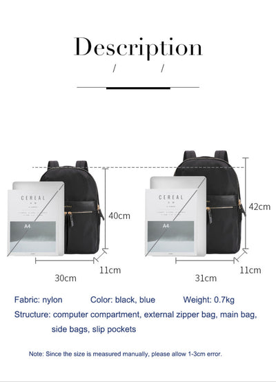 Mochila Ejecutiva Oxford para Computadora - Impermeable, Gran Capacidad, Diseño Profesional Femenino - Image 6