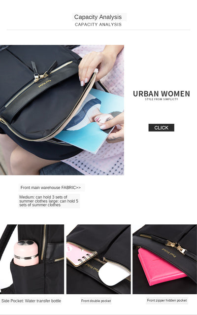 Mochila Ejecutiva Oxford para Computadora - Impermeable, Gran Capacidad, Diseño Profesional Femenino - Image 10