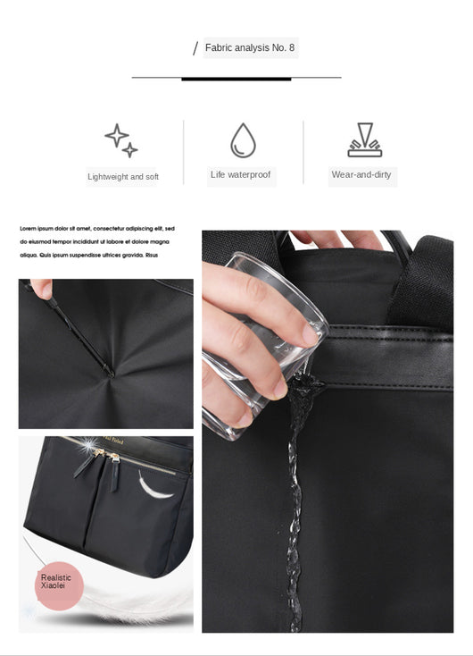 Mochila Ejecutiva Oxford para Computadora - Impermeable, Gran Capacidad, Diseño Profesional Femenino - Image 11