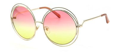 Gafas de Sol Redondas con Lentes Planas - Estilo Retro Moderno