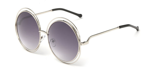 Gafas de Sol Redondas con Lentes Planas - Estilo Retro Moderno