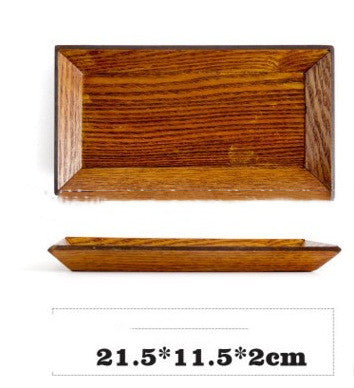 Plato Cuadrado de Madera de Acacia Premium - Bandeja para Servir Postres y Sushi - Image 8