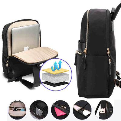 Mochila Ejecutiva Oxford para Computadora - Impermeable, Gran Capacidad, Diseño Profesional Femenino - Image 3