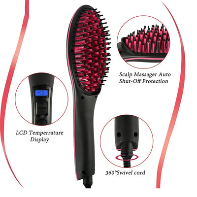 Peine Alisador Eléctrico con Iones Negativos - Cabello Liso y Brillante - Image 3