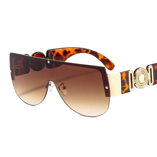 Gafas de Sol Semicirculares Personalizables de Metal - Diseño Futurista Unisex - Image 5