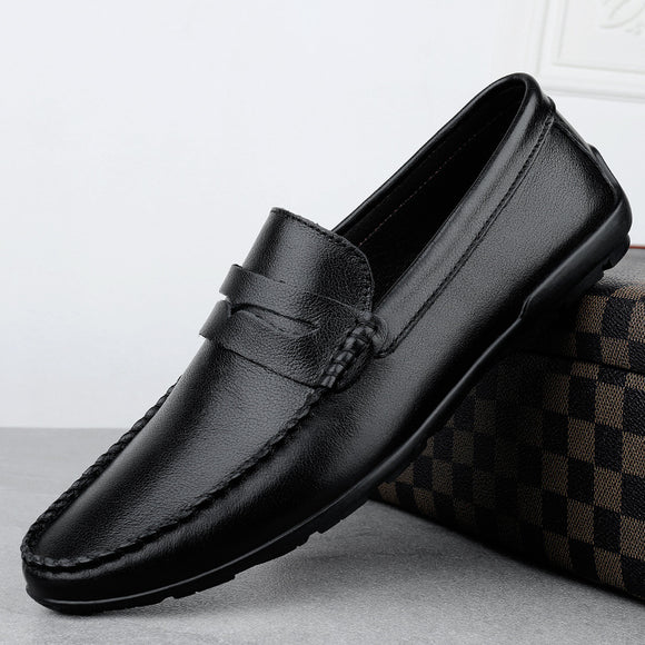 Zapatos de Conducción Británicos para Hombre - Cuero Genuino con Suela Flexible