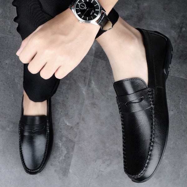 Zapatos de Conducción Británicos para Hombre - Cuero Genuino con Suela Flexible