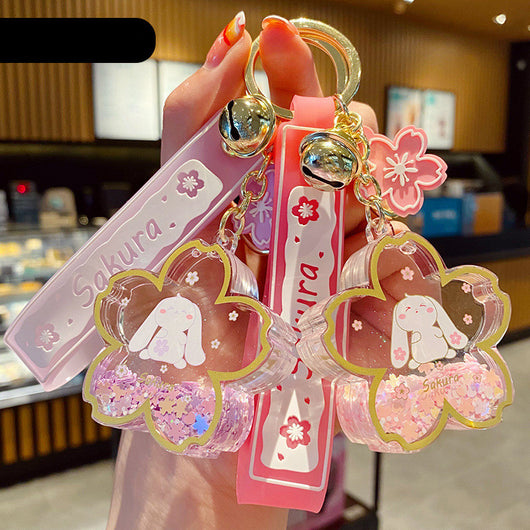 Llavero Acrílico Sakura Conejo Oliado con Diseño de Ensueño - Image 12