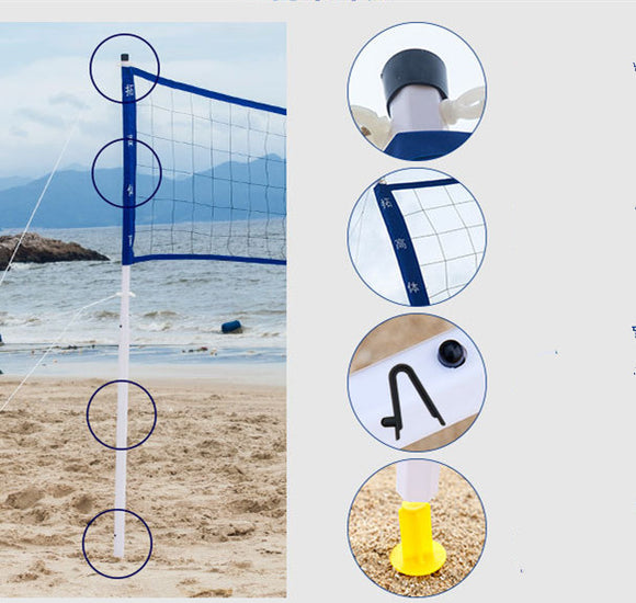 Red Portátil Ajustable para Voleibol, Bádminton y Deportes de Playa