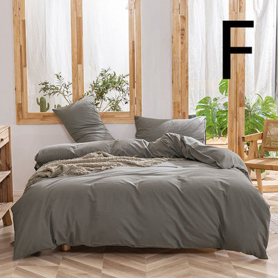 Juego de Cama 4 Piezas Algodón Lavado, Funda Nórdica y Sábanas - Image 6
