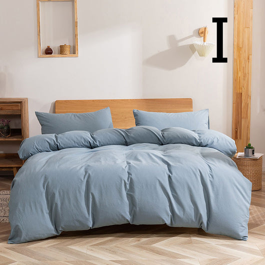 Juego de Cama 4 Piezas Algodón Lavado, Funda Nórdica y Sábanas - Image 9