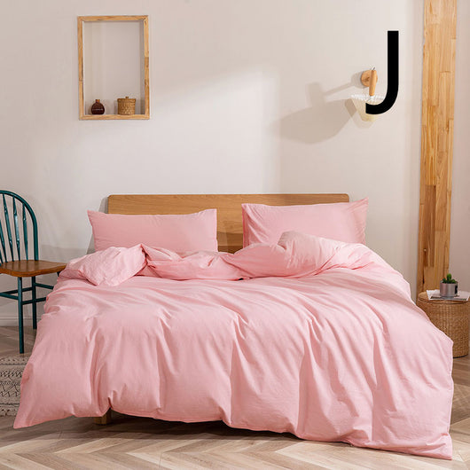 Juego de Cama 4 Piezas Algodón Lavado, Funda Nórdica y Sábanas - Image 10