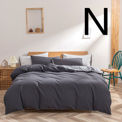 Juego de Cama 4 Piezas Algodón Lavado, Funda Nórdica y Sábanas - Image 14
