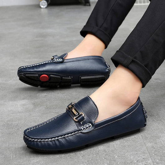 Zapatos Casuales de Cuero para Hombre - Cómodos y Ligeros para Invierno - Image 9