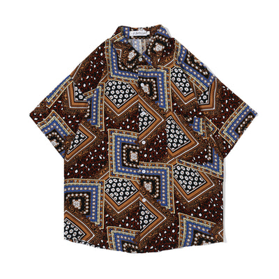 Camisa Hawaiana Retro Japonesa Unisex - Estilo Harajuku Floral Oversized - Image 9