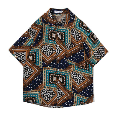 Camisa Hawaiana Retro Japonesa Unisex - Estilo Harajuku Floral Oversized - Image 4