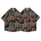 Unisex Retro Japanese Hawaiian Shirt - Harajuku Style Floral Oversized