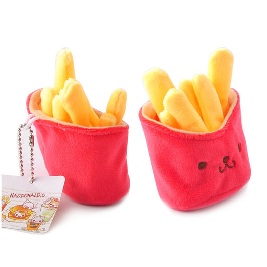 Llavero Colgante de Peluche Hamburguesa Estilo Coreano - Image 4
