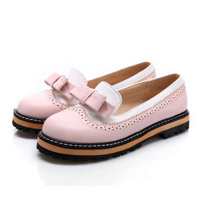 Zapato Escolar Estilo Coreano con Moño - Talla Única PU - Image 13