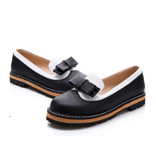 Zapato Escolar Estilo Coreano con Moño - Talla Única PU - Image 10