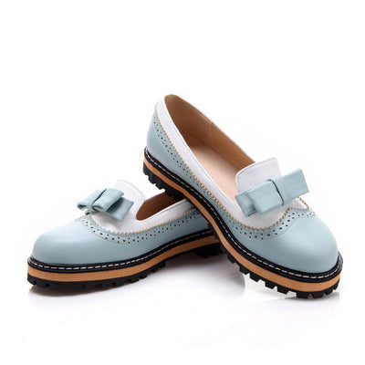 Zapato Escolar Estilo Coreano con Moño - Talla Única PU - Image 2